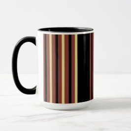 Black Striped Coffee Mok Cup