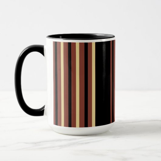 Black Striped Coffee Mok Cup (Links)