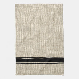 Black Striped Kitchen Towel Theedoek