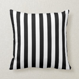 Black Stripes | Achtergrond kleur Kussen