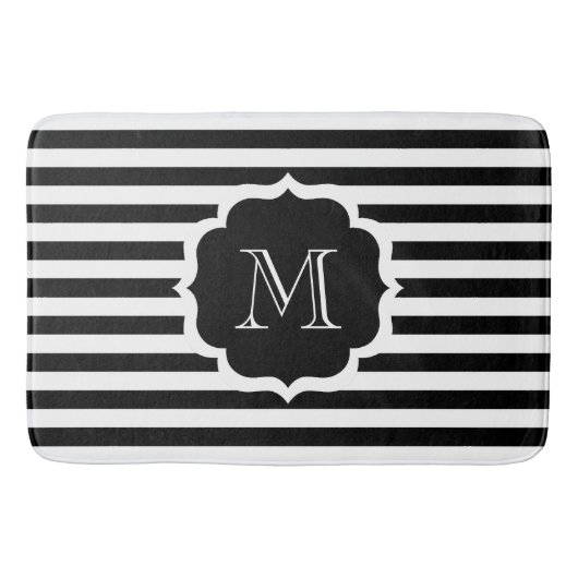 Black Stripes Badmat (Voorkant)