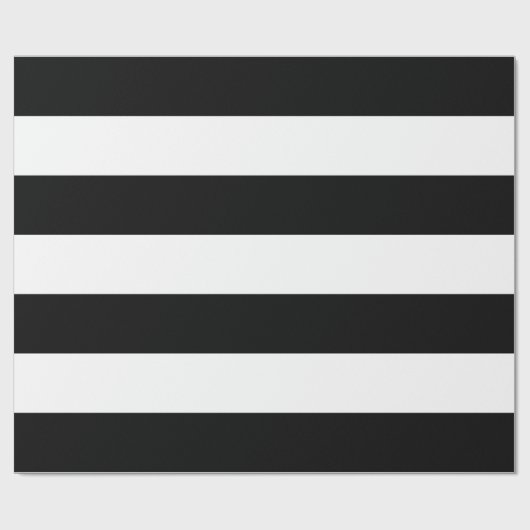 Black Stripes Cadeaupapier (Vlak)