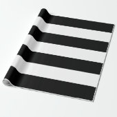 Black Stripes Cadeaupapier (Uitgerold)