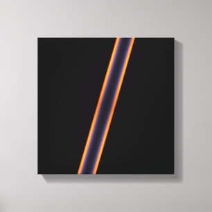 Black Stripes Canvas Afdruk
