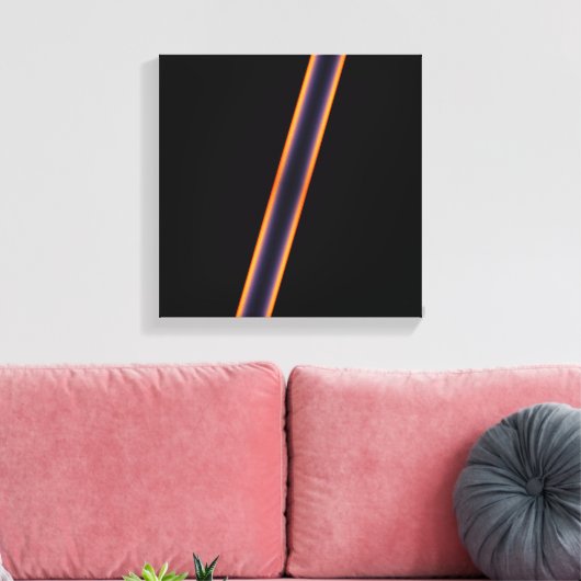 Black Stripes Canvas Afdruk (Insitu (Woonkamer))