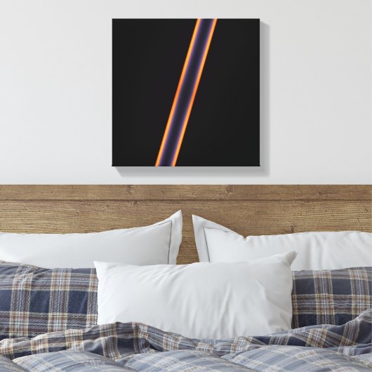 Black Stripes Canvas Afdruk (Insitu (Slaapkamer))