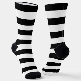 Black Stripes Crew Socks Sokken