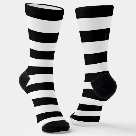 Black Stripes Crew Socks Sokken (Gebogen)