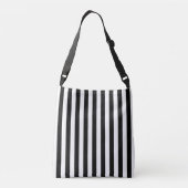 Black Stripes Crossbody Tas (Achterkant)