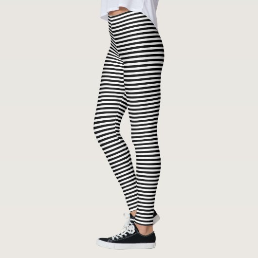 Black Stripes Design All-Over Print Leggings (Links)