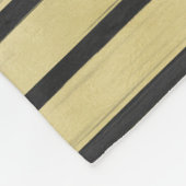 Black Stripes Fleece Deken (Hoek)