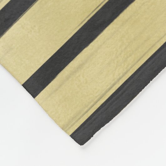 Black Stripes Fleece Deken (Hoek)