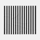Black Stripes Fleece Deken (Voorkant (Horizontaal))