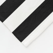 Black Stripes Fleece Deken (Hoek)