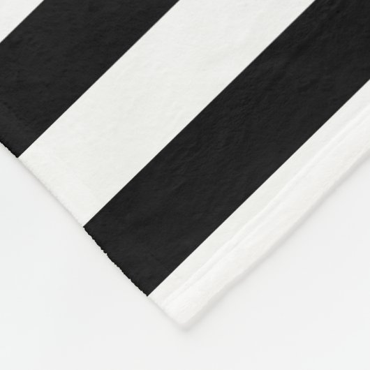 Black Stripes Fleece Deken (Hoek)