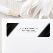 Black Stripes Gold Thin Lines Etiket (Insitu)