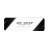 Black Stripes Gold Thin Lines Etiket (Voorkant)