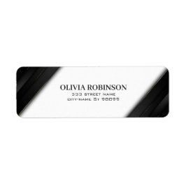 Black Stripes Gold Thin Lines Etiket