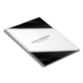 Black Stripes Gold Thin Lines Notitieboek (Rechterzijde)