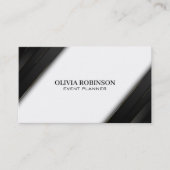 Black Stripes Gold Thin Lines Visitekaartje (Voorkant)