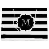 Black Stripes Groot Cadeauzakje (Voorkant)