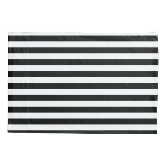 Black Stripes Kussensloop (Achterkant-Links)