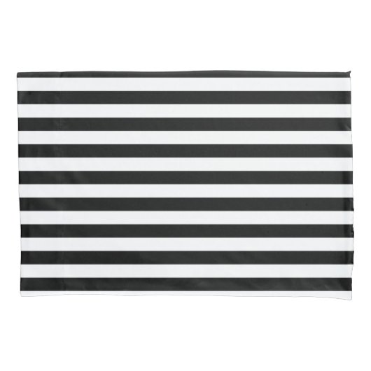 Black Stripes Kussensloop (Voorkant-Links)