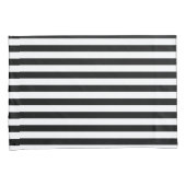 Black Stripes Kussensloop (Voorkant-Rechts)