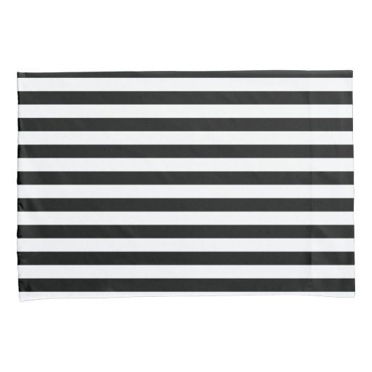Black Stripes Kussensloop (Voorkant-Rechts)