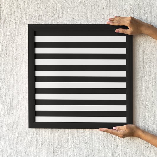 Black Stripes Poster