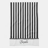 Black Stripes Theedoek (Verticaal)