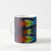 Black Stripes Tie Dye Pattern Koffiemok (Voorkant links)