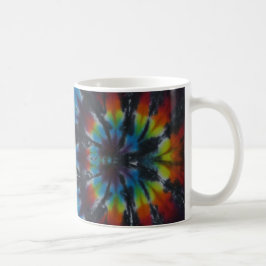 Black Stripes Tie Dye Pattern Koffiemok