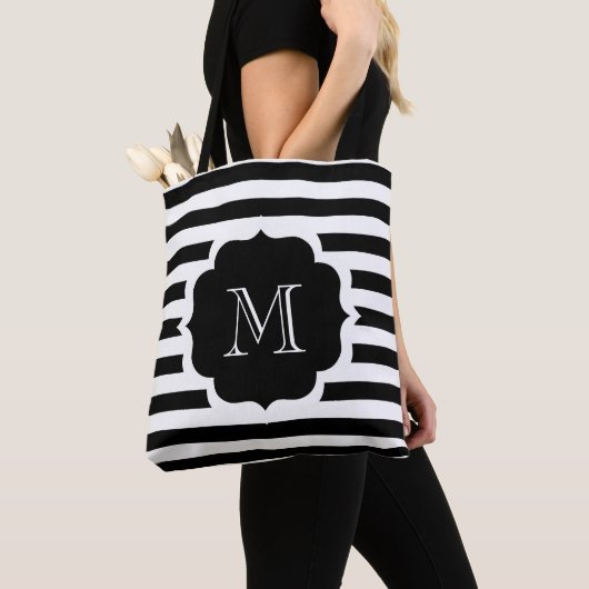 Black Stripes Tote Bag (Dichtbij)