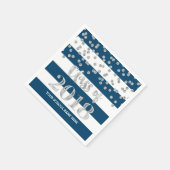 Black Stripes Zilveren Stippen Klasse van 2018 Afs Servetten (Hoek)