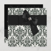 Black Stropdas Affair Kaart (Voorkant / Achterkant)