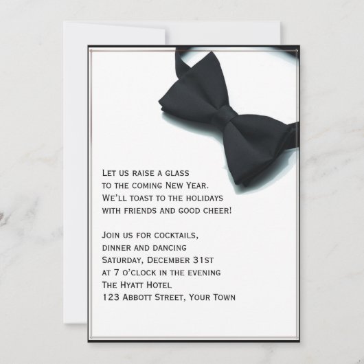 Black Stropdas Affair, nieuwjaarsjaren Kaart (Voorkant)