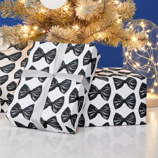 Black Stropdas Christmas Cadeaupapier (Feestdagen)