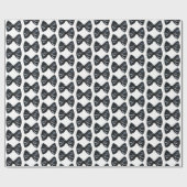 Black Stropdas Christmas Cadeaupapier (Vlak)