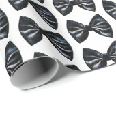 Black Stropdas Christmas Cadeaupapier (Rol Hoek)