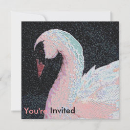 Black Stropdas Dinner Dance Uitnodiging