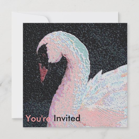 Black Stropdas Dinner Dance Uitnodiging (Voorkant)