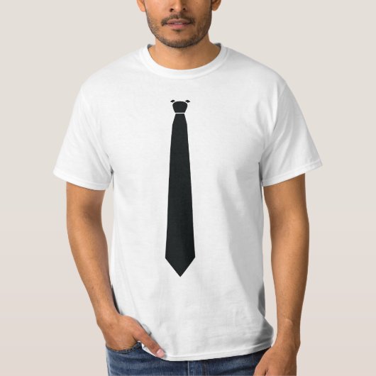 Black Stropdas Dinner Jacket grappige T-Shirt (Voorkant)