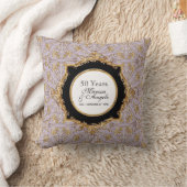 Black Stropdas Elegance 2, Golden Wedding Jubileum Kussen (Deken)