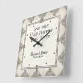 Black Stropdas Elegance 3 - Zilveren look  Damask Vierkante Klok (Hoek)