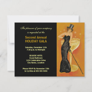 Black Stropdas Event Formal Kaart