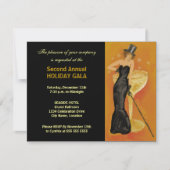 Black Stropdas Event Formal Kaart (Voorkant)