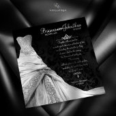 Black Stropdas Luxe Bestemmingsuitnodiging Kaart