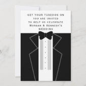 Black Stropdas Tuxedo Wedding Kaart (Voorkant)