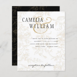 Black Stropdas Wedding Theme  Gold Damask